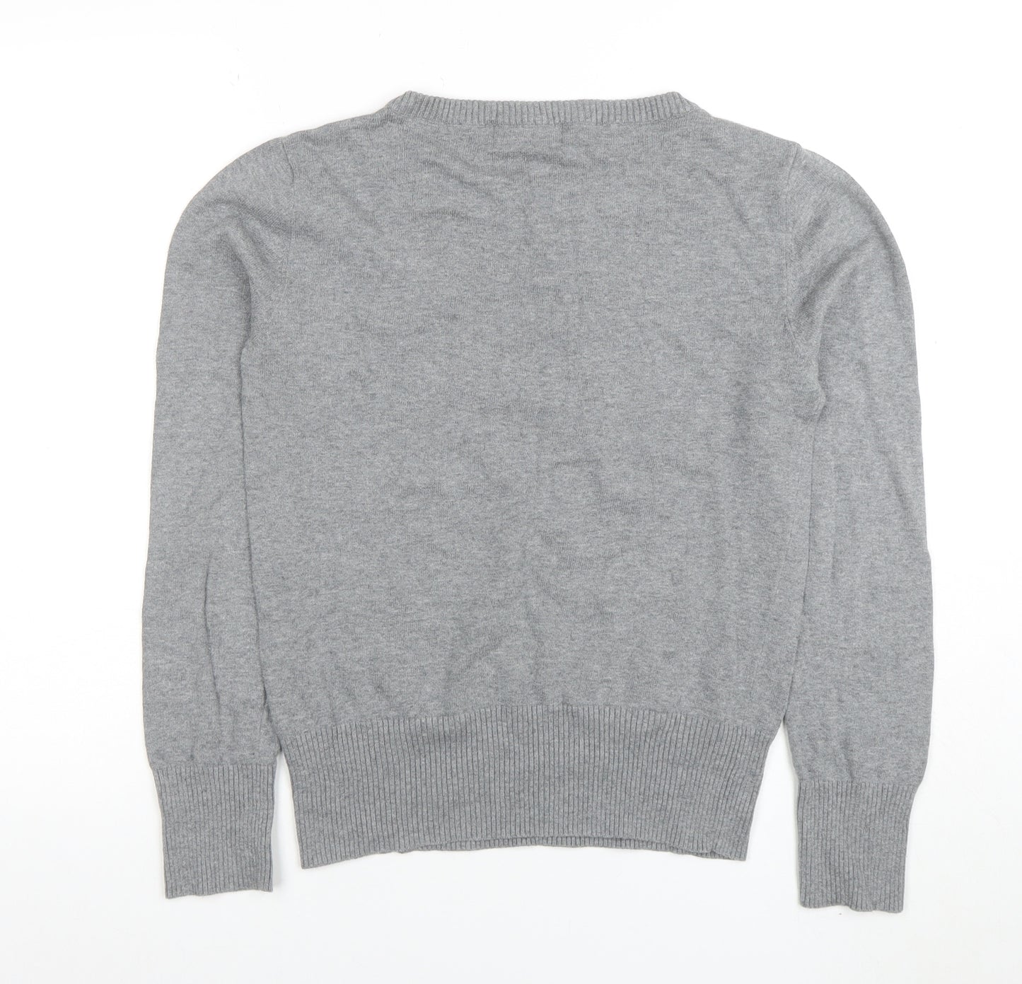 Louche Women’s Grey Unicorn Cotton Jumper Size 14 Crew Neck