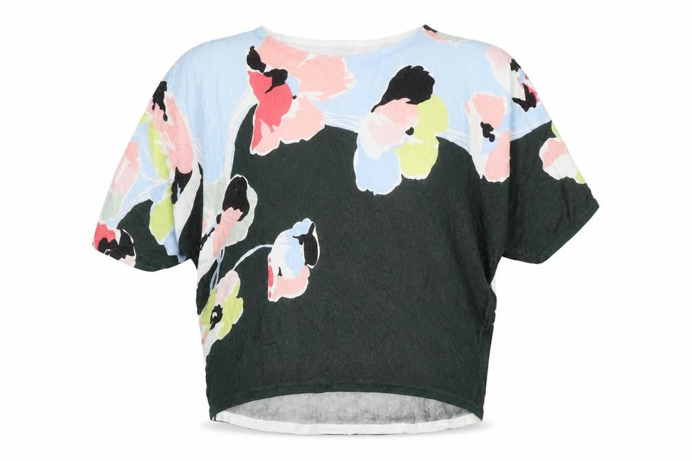 Front view of Phase Eight Women’s Multicoloured Floral Knit Tunic Blouse, size S