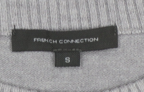 French Connection Women's Grey Crew Neck Knit Jumper Size S