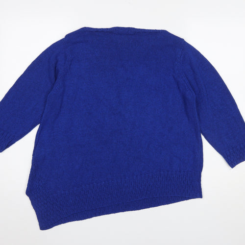 Marks and Spencer Women’s Blue Per Una Knit Jumper UK 20 Pullover