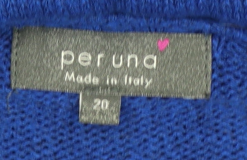 Marks and Spencer Women’s Blue Per Una Knit Jumper UK 20 Pullover
