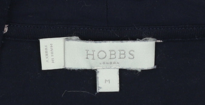 Hobbs Women's Black Floral V-Neck Wrap Blouse Size M