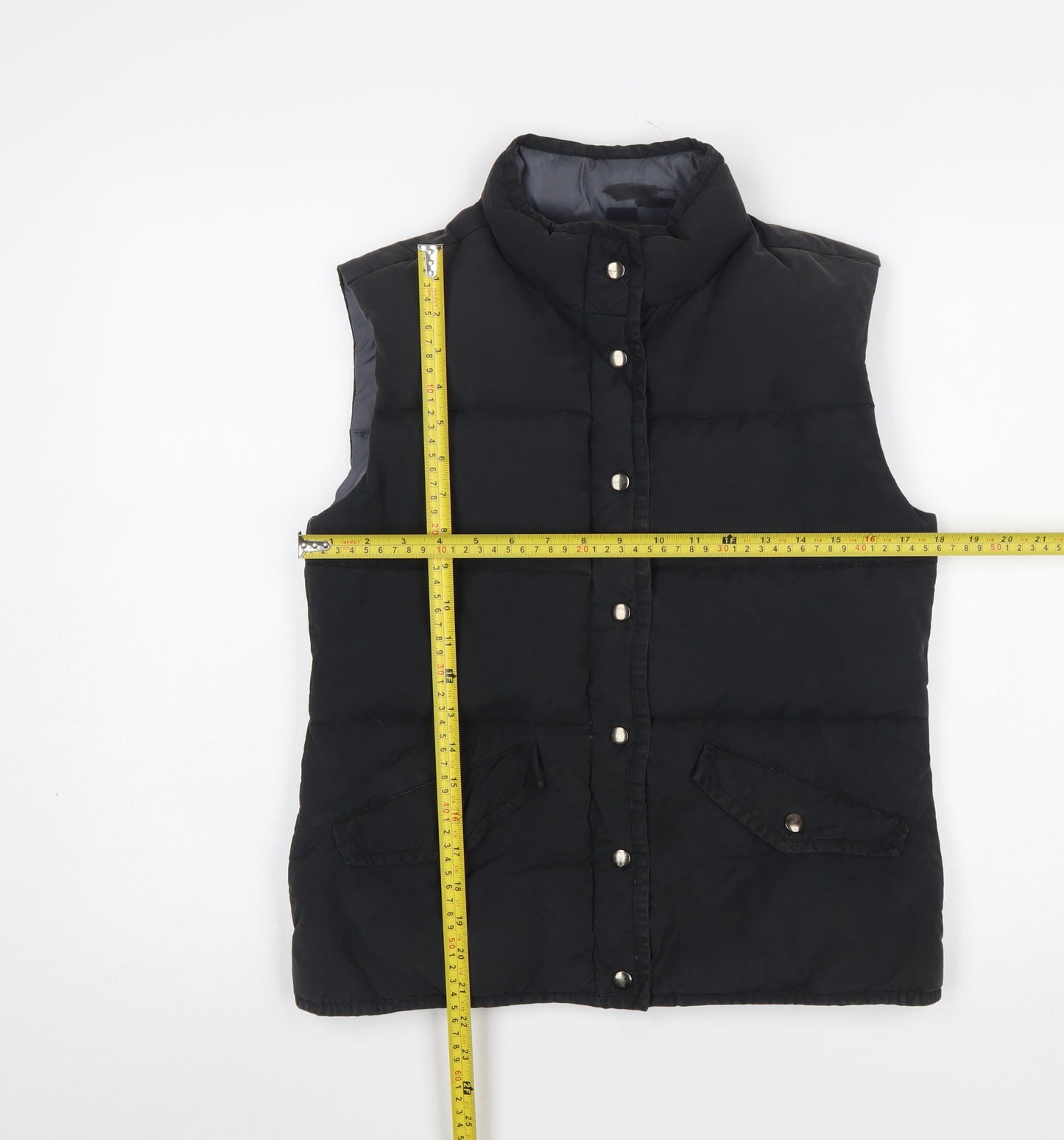United Colors of Benetton Women's Black Puffer Waistcoat S