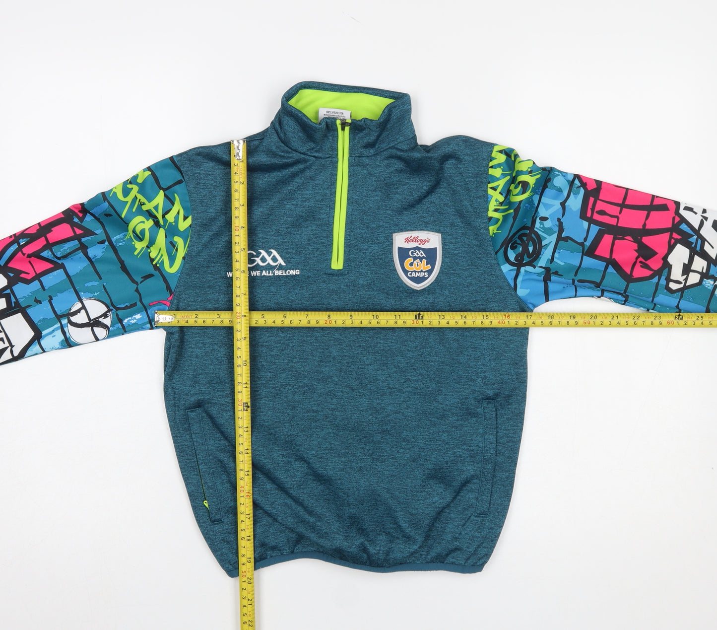 Masita Boys Blue 3-4 Years 1/4 Zip Graphic Sports Sweatshirt