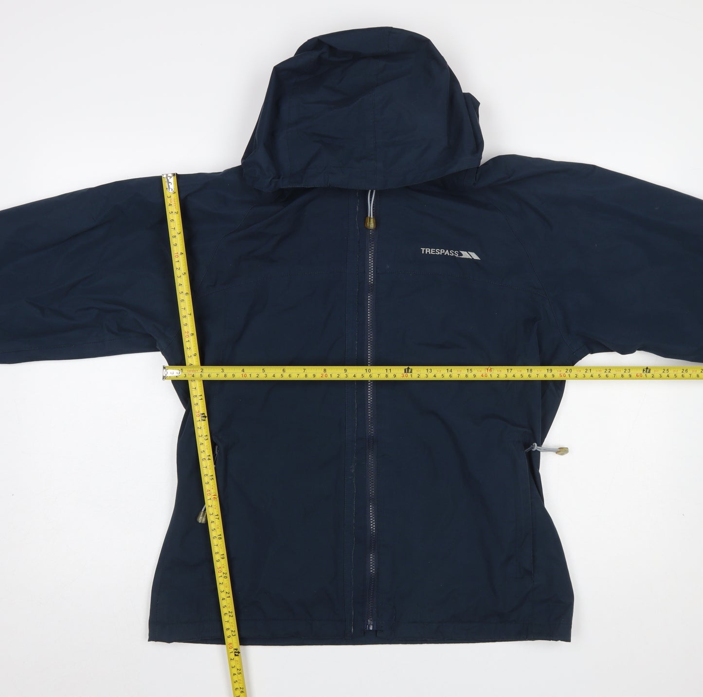 Trespass Women’s Blue Waterproof Hooded Rain Jacket Size M