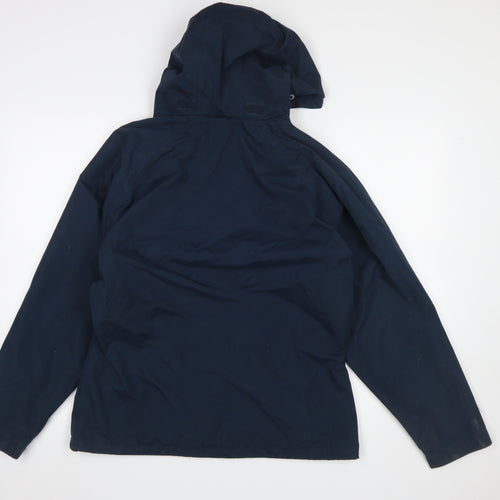 Trespass Women’s Blue Waterproof Hooded Rain Jacket Size M