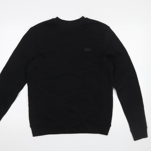 Everlast Men's Black Small Pullover Sweatshirt Crew Neck Fleece