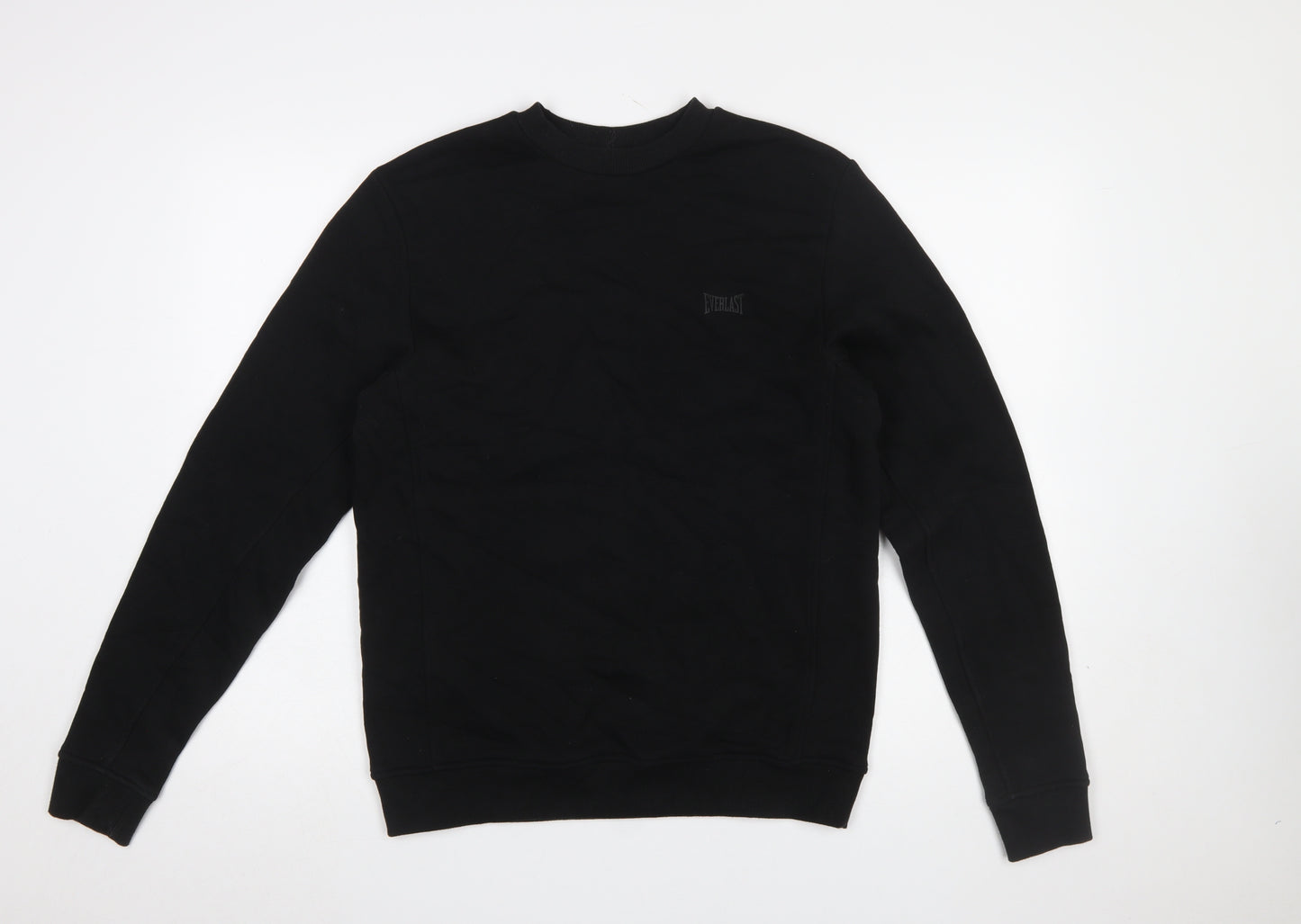 Everlast Men's Black Small Pullover Sweatshirt Crew Neck Fleece