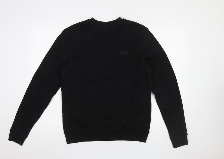 Everlast Men's Black Small Pullover Sweatshirt Crew Neck Fleece