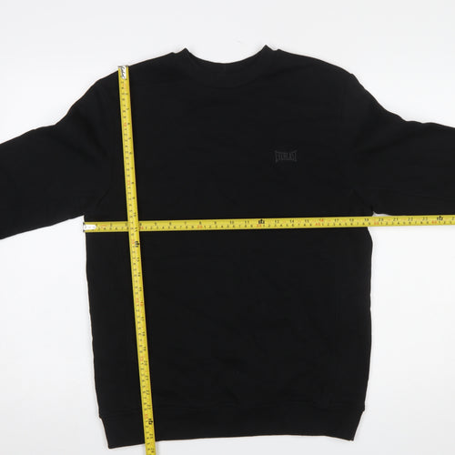 Everlast Men's Black Small Pullover Sweatshirt Crew Neck Fleece