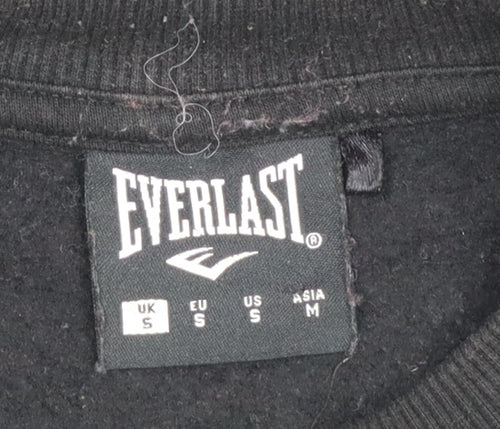 Everlast Men's Black Small Pullover Sweatshirt Crew Neck Fleece