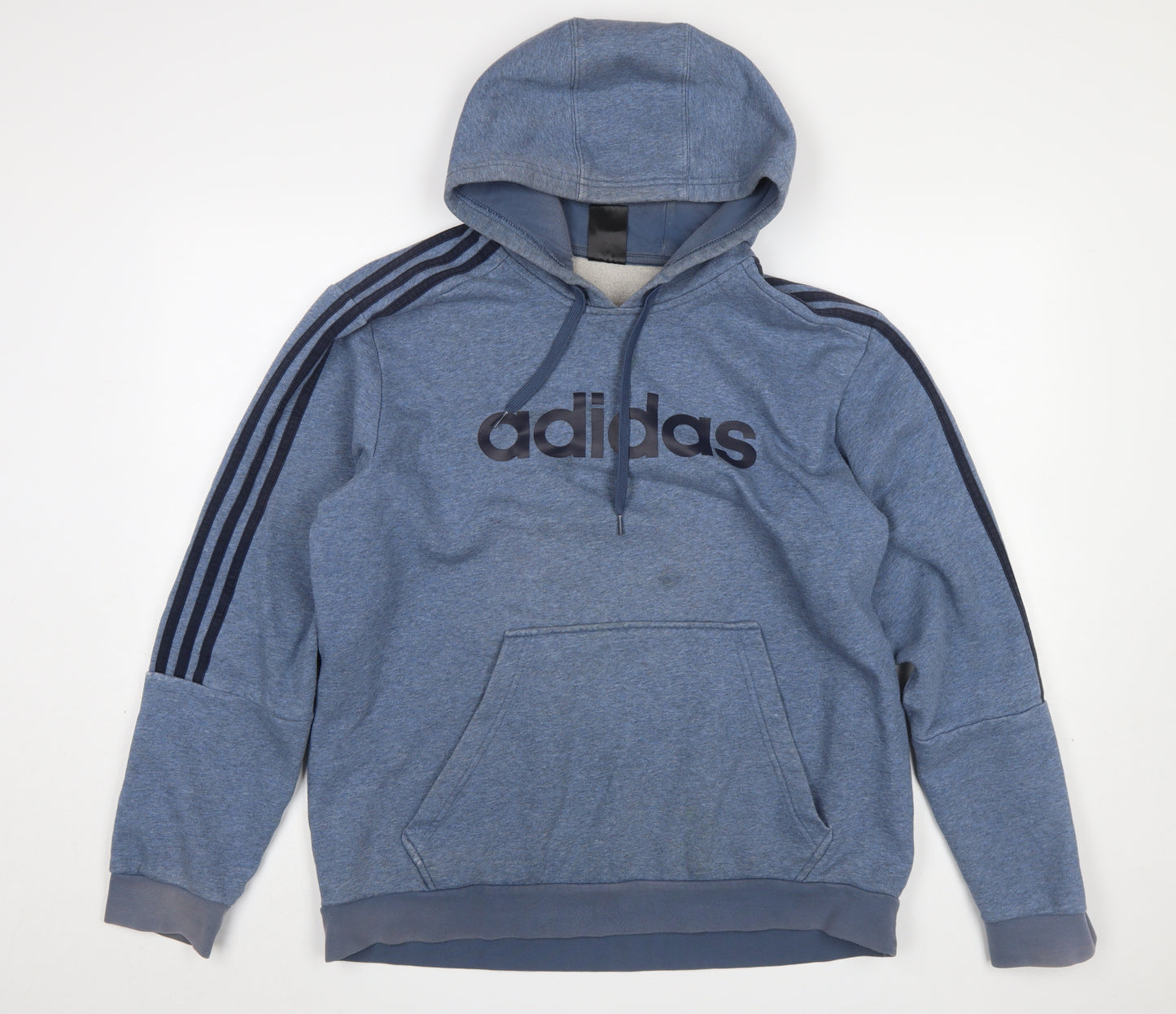 adidas Men’s Blue XL Pullover Hoodie Sweatshirt Logo Sportswear
