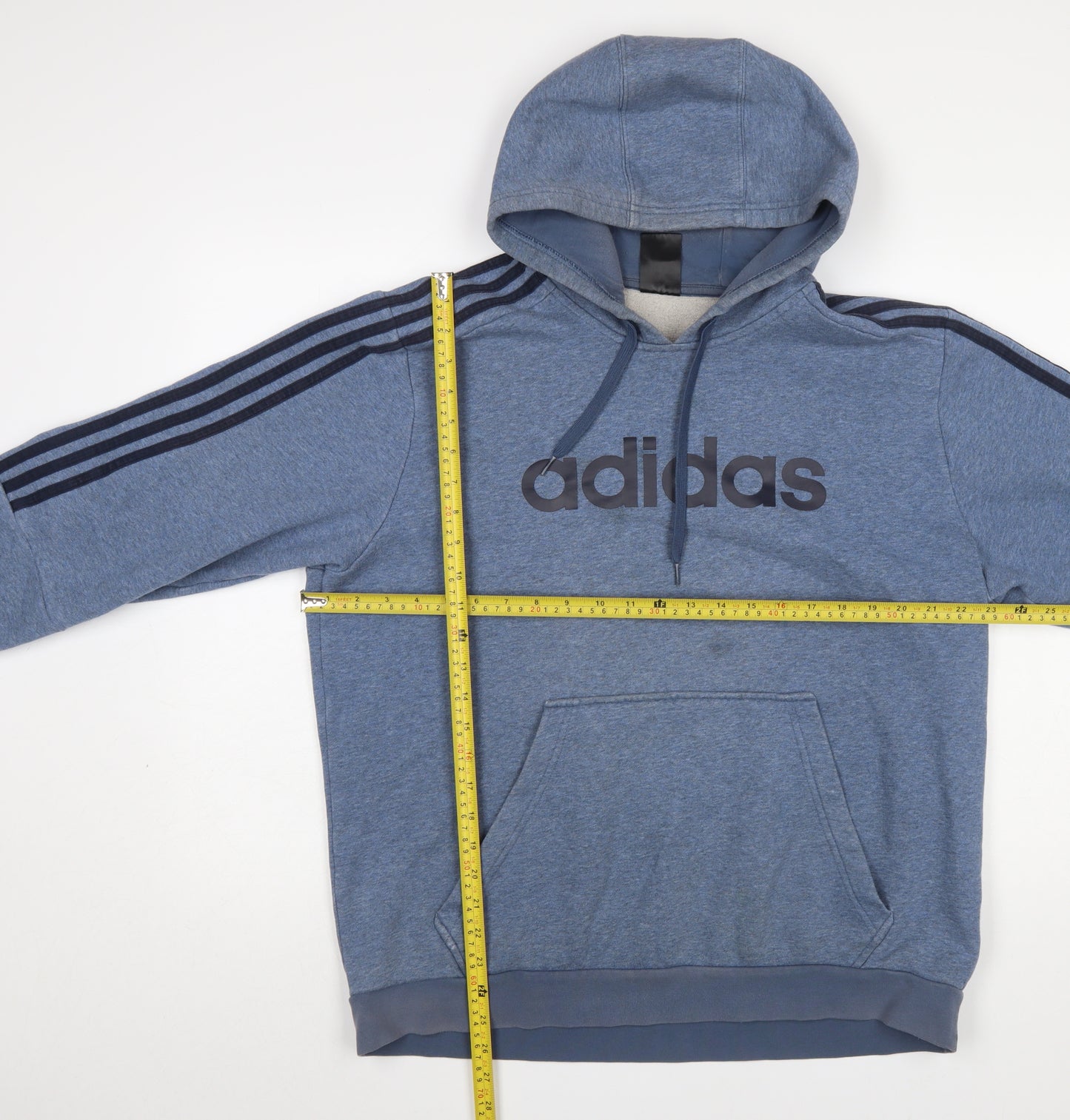 adidas Men’s Blue XL Pullover Hoodie Sweatshirt Logo Sportswear