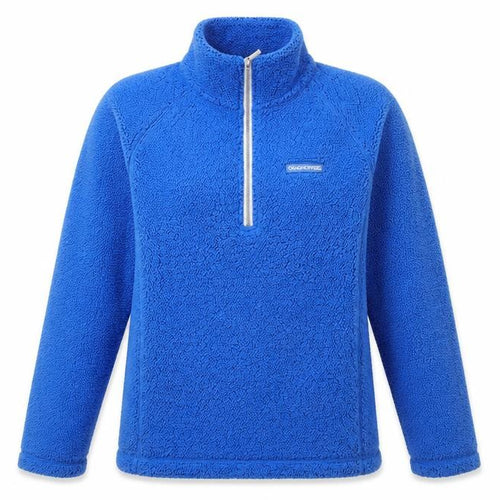 Craghoppers Women's Blue Fleece 1/4 Zip Pullover Sweatshirt UK 14