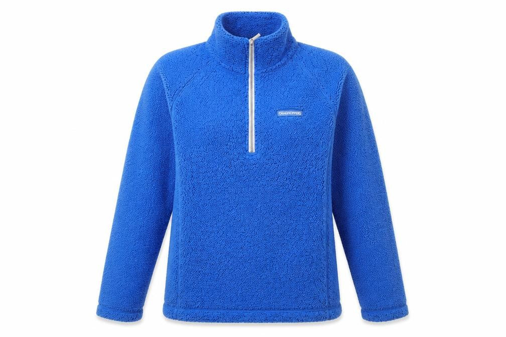 Craghoppers Women's Blue Fleece 1/4 Zip Pullover Sweatshirt UK 14