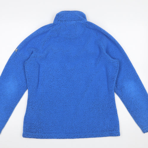 Craghoppers Women's Blue Fleece 1/4 Zip Pullover Sweatshirt UK 14