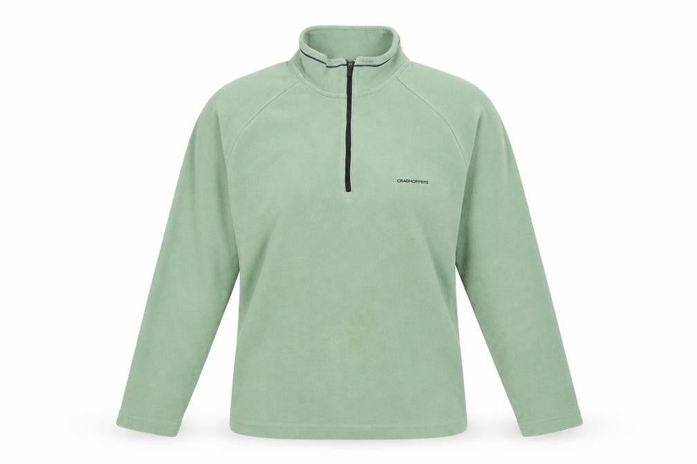 Craghoppers Women’s Green Fleece 1/4 Zip Pullover Sweatshirt UK 10