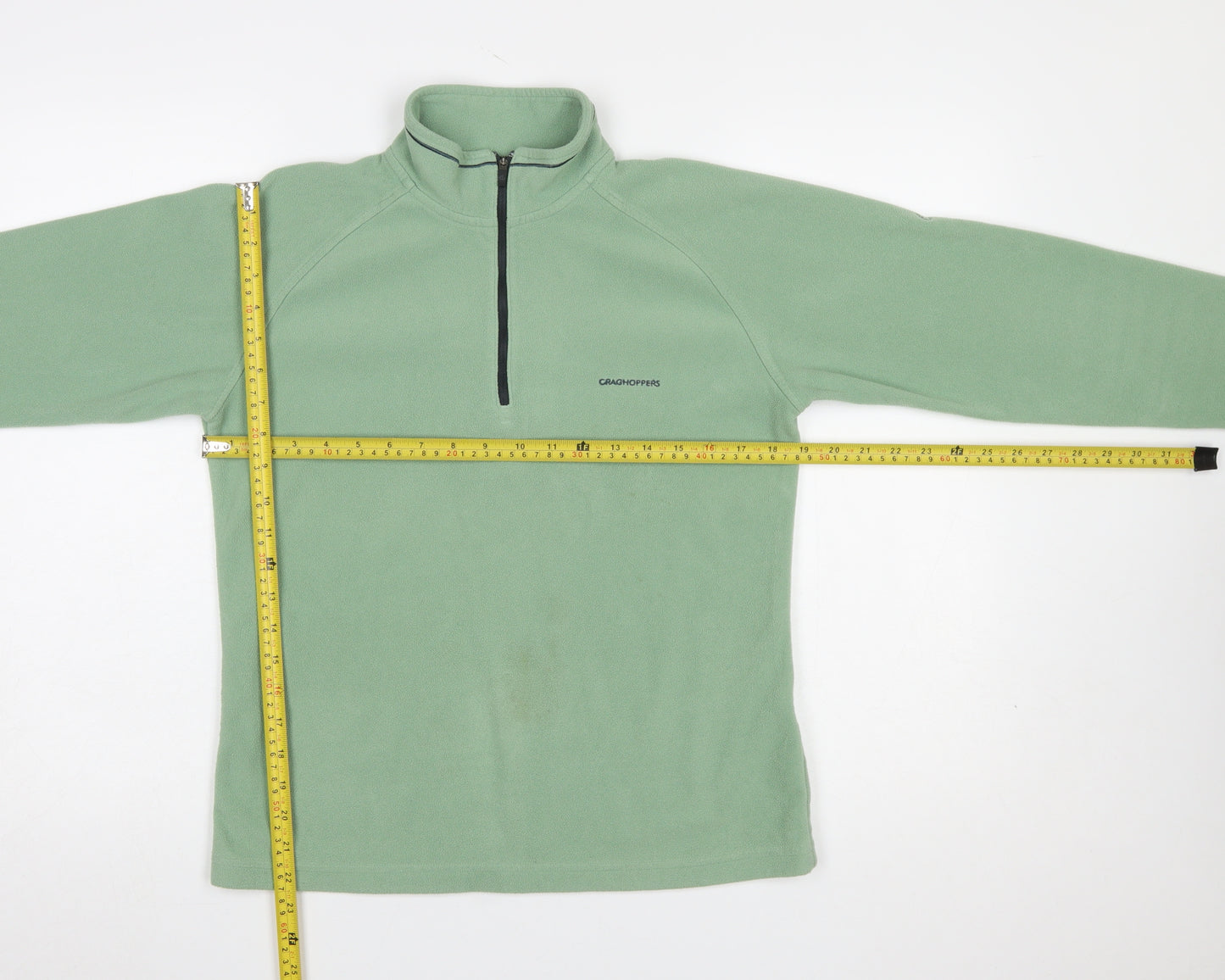 Craghoppers Women’s Green Fleece 1/4 Zip Pullover Sweatshirt UK 10