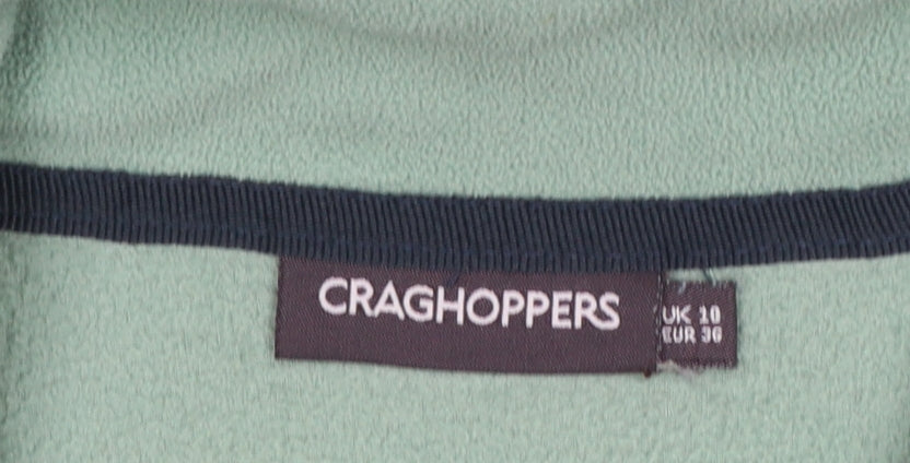 Craghoppers Women’s Green Fleece 1/4 Zip Pullover Sweatshirt UK 10