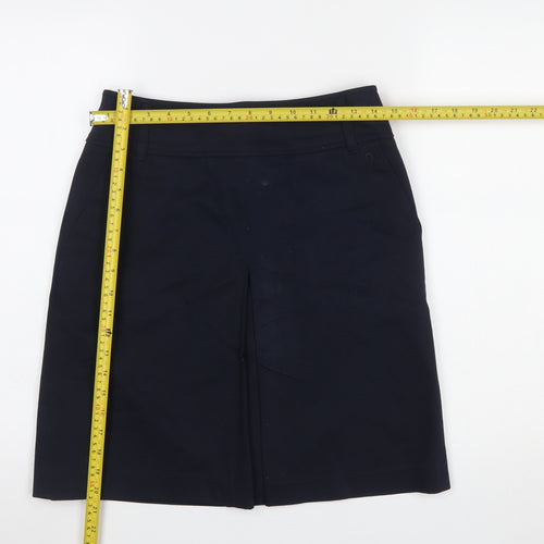 Hazzy's Women's Navy Blue Knee Length Pencil Skirt Size 10
