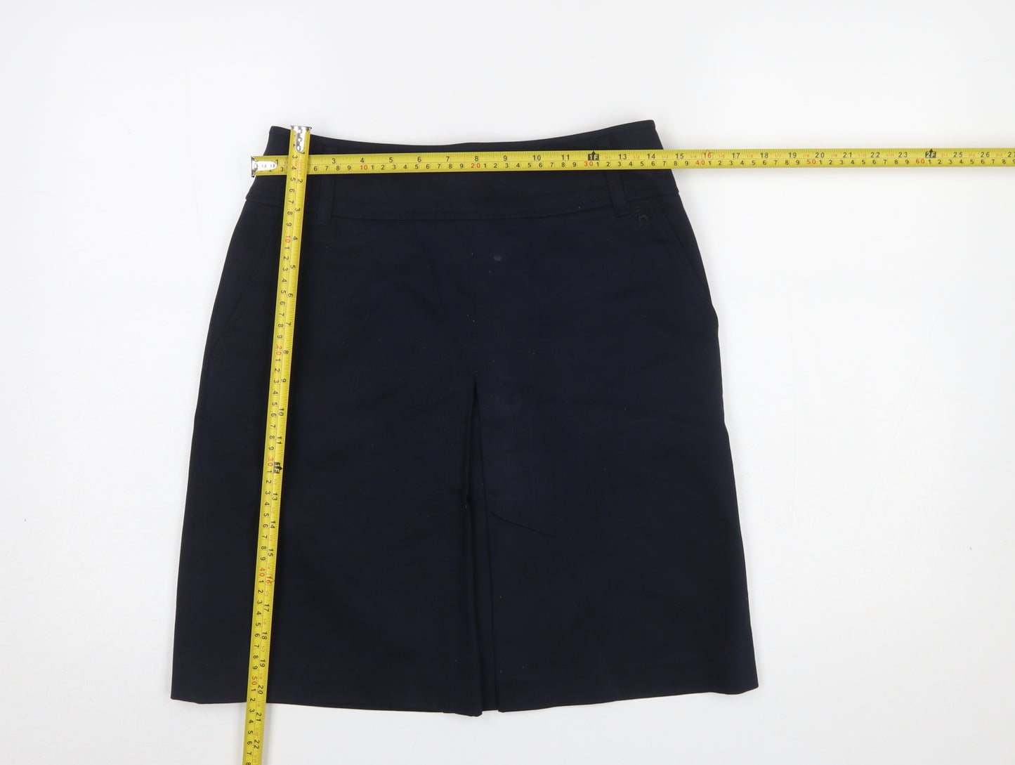 Hazzy's Women's Navy Blue Knee Length Pencil Skirt Size 10