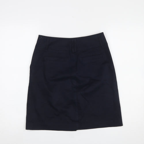 Hazzy's Women's Navy Blue Knee Length Pencil Skirt Size 10