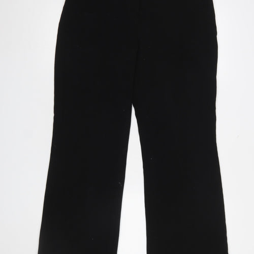 Next Women Black Straight Leg Dress Pants Size 14 Regular Work Trousers