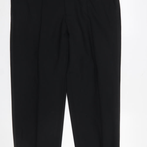 Marks and Spencer Men's Black Wool Blend Dress Pants 36W 29L Classic Fit