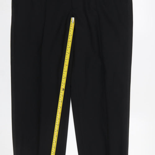 Marks and Spencer Men's Black Wool Blend Dress Pants 36W 29L Classic Fit