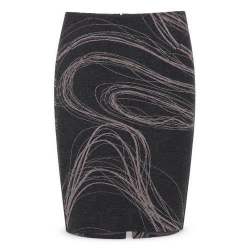 Jigsaw Women Grey Wool Pencil Skirt UK 10 Lined Workwear