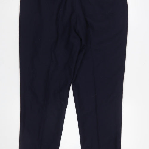 Marks and Spencer Autograph Men's Navy Wool Dress Trousers 34S