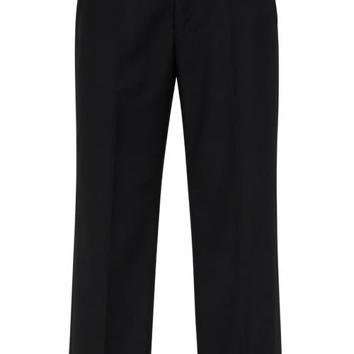 Karl Jackson Men's Black Regular Fit Formal Dress Trousers 36 Short
