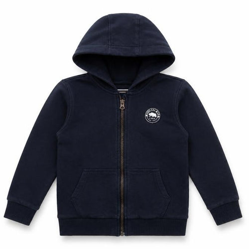 SoulCal & Co Boys Navy Full Zip Hoodie 6-7 Years Cotton Blend Casual