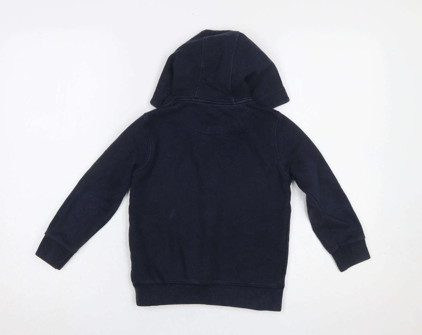 SoulCal & Co Boys Navy Full Zip Hoodie 6-7 Years Cotton Blend Casual