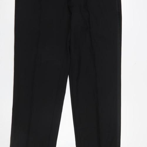 Taylor & Wright Men's Black 36S Formal Dress Trousers