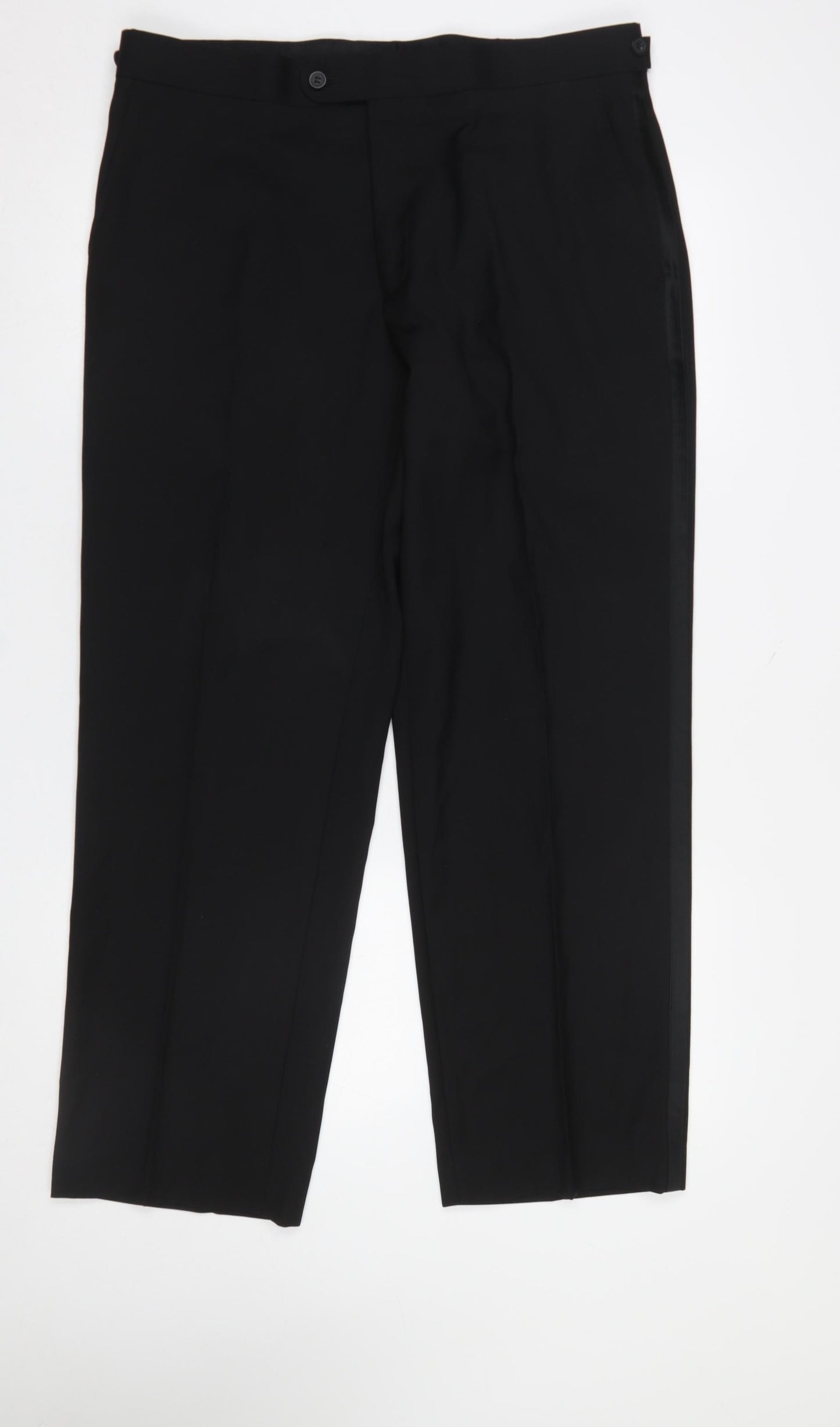 Taylor & Wright Men's Black 36S Formal Dress Trousers