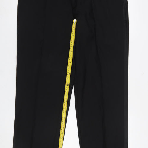 Taylor & Wright Men's Black 36S Formal Dress Trousers