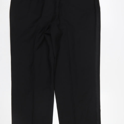 Taylor & Wright Men's Black 36S Formal Dress Trousers