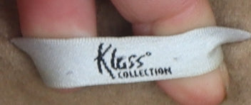 Klass Collection Women's Beige Fleece Mid-Length Zip Coat Size 16