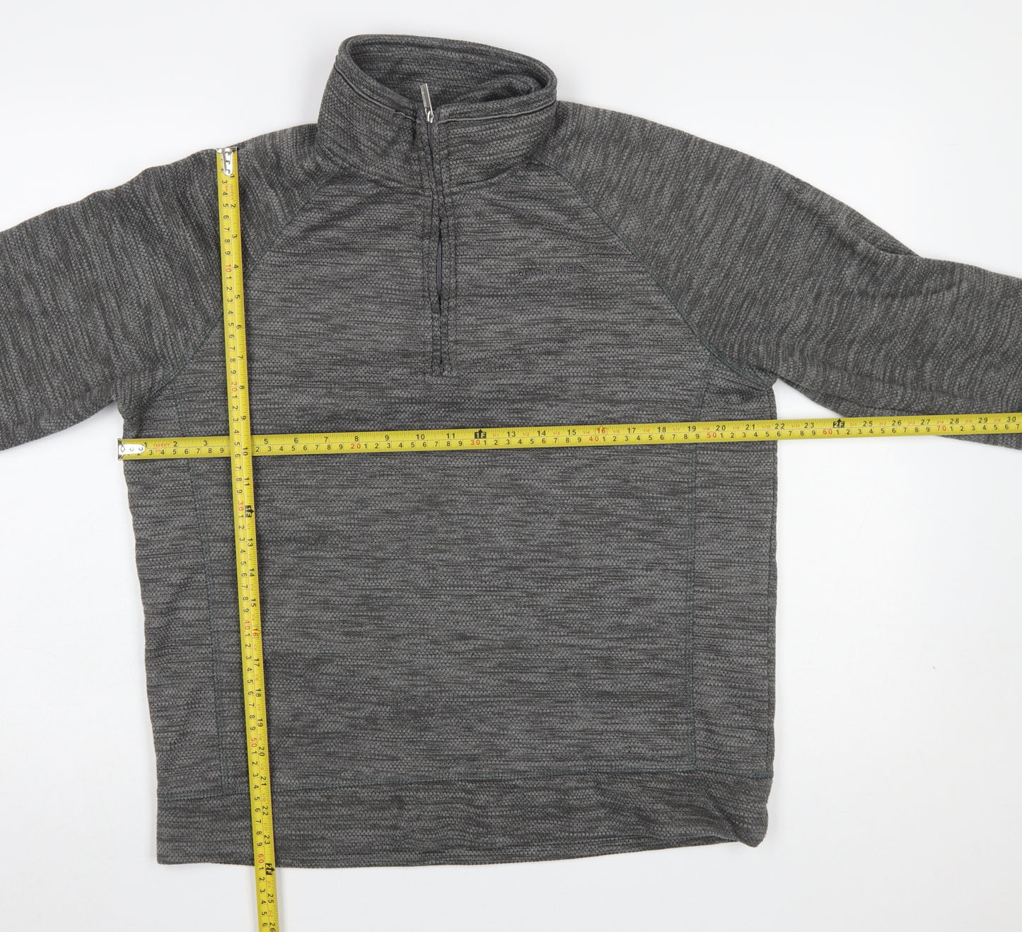 Craghoppers Men's Grey 1/4 Zip Fleece Sweatshirt Size M