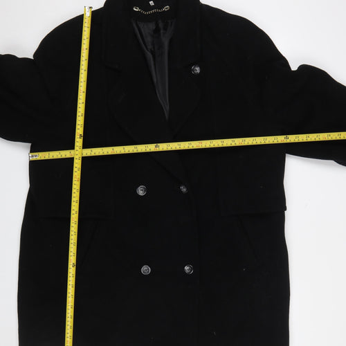 Berkertex Women's Black Wool Pea Coat Size 22 Winter Classic