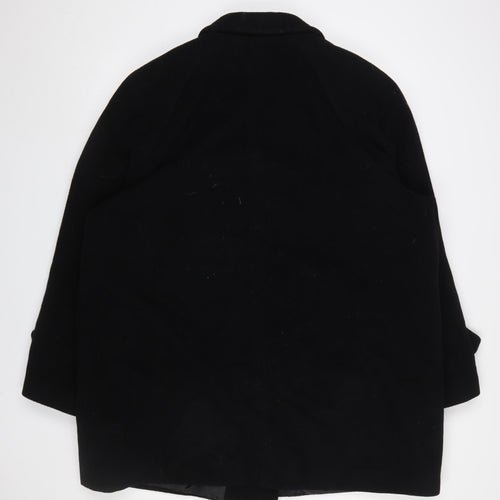 Berkertex Women's Black Wool Pea Coat Size 22 Winter Classic