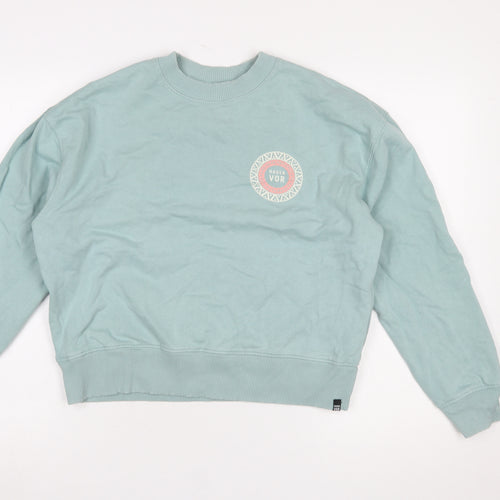 Hager Vor Women’s Blue Organic Cotton Pullover Sweatshirt Size S