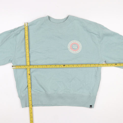 Hager Vor Women’s Blue Organic Cotton Pullover Sweatshirt Size S