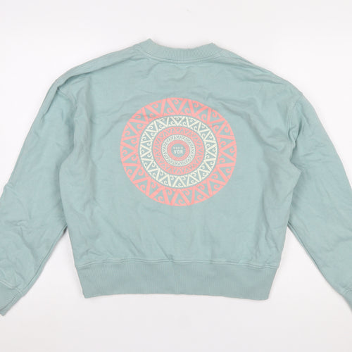 Hager Vor Women’s Blue Organic Cotton Pullover Sweatshirt Size S