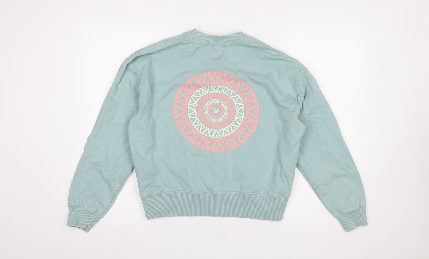 Hager Vor Women’s Blue Organic Cotton Pullover Sweatshirt Size S