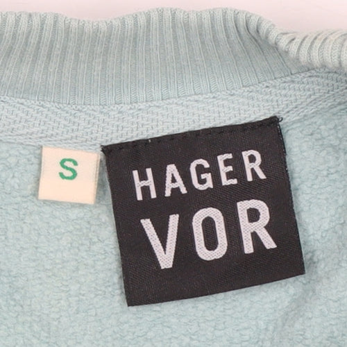 Hager Vor Women’s Blue Organic Cotton Pullover Sweatshirt Size S