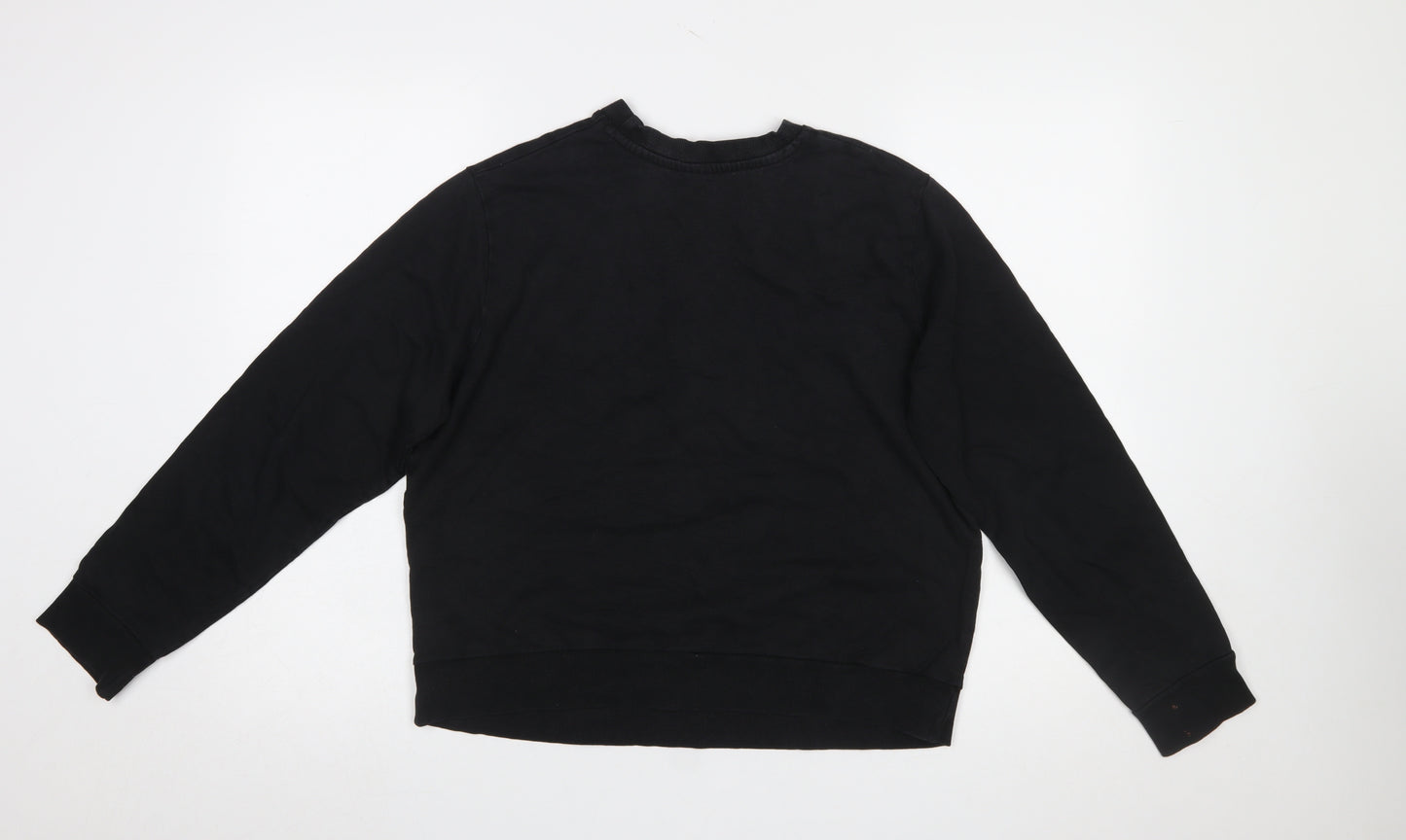 ASOS Women Black Los Angeles West Coast Cotton Sweatshirt UK 10
