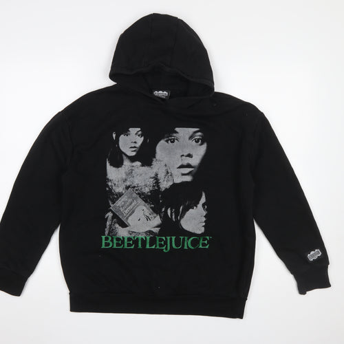 Primark Girls Black Beetlejuice Pullover Hoodie 12-13 Years