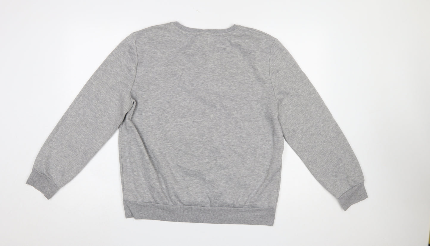 Disney Primark Women's Grey Stitch Christmas Sweatshirt Size M 12/14